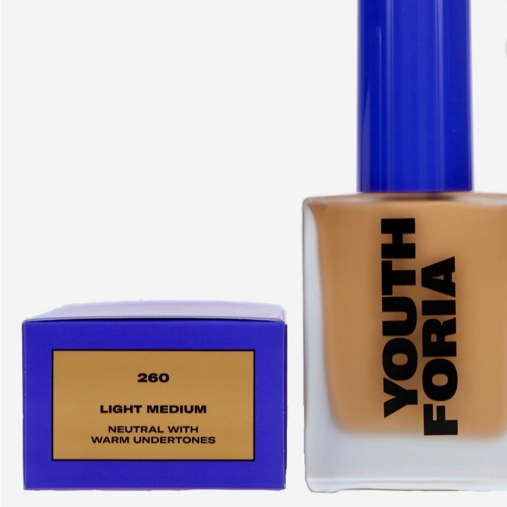 Youthforia Date Night Skin Tint Serum Foundation • 260 Light Medium • BNIB - Picture 2 of 10